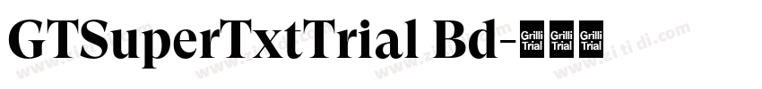 GTSuperTxtTrial Bd字体转换 GTSuperTxtTrial Bd字体转换